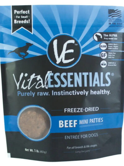 Vital Essentials Dog Freeze-Dried - Beef Mini Patty