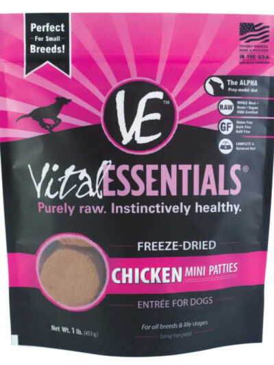 Vital Essentials Freeze Dried Chicken for Dogs  16 oz