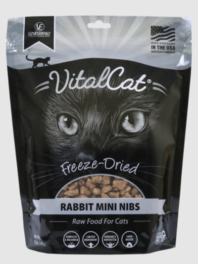 Vital Essentials Freeze Dried Feline Rabbit - Nibblets 12oz.
