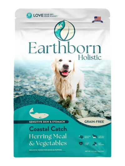 Earthborn Holistic Coastal Catch Grain-Free Dry Dog Food Herring Meal & Vegetables 12.5lb