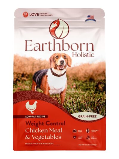 Earthborn Holistic Weight Control Grain-Free Dry Dog Food Chicken Meal & Vegetables 12.5lb