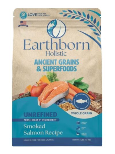 Earthborn Holistic Unrefined Ancient Grains & Superfoods Dry Dog Food Smoked Salmon 4lb