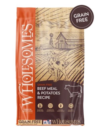 Wholesomes Grain Free Dry Dog Food Beef Meal & Potatoes 35lb