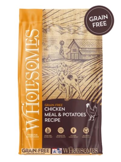 Wholesomes Grain Free Dry Dog Food Chicken Meal & Potatoes 35lb