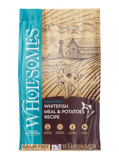 Wholesomes Grain Free Dry Dog Food Whitefish Meal & Potatoes 35lb