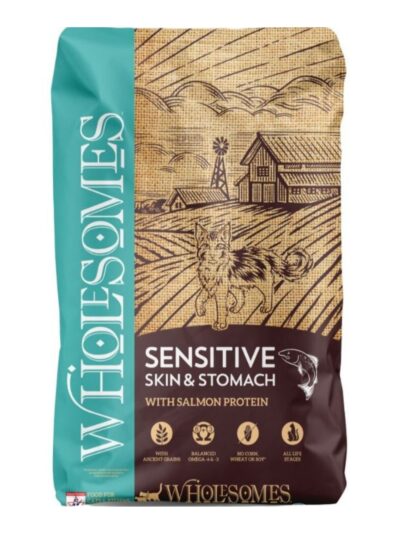 Wholesomes Sensitive Skin & Stomach w/Salmon Protein Dry Cat Food 10lb
