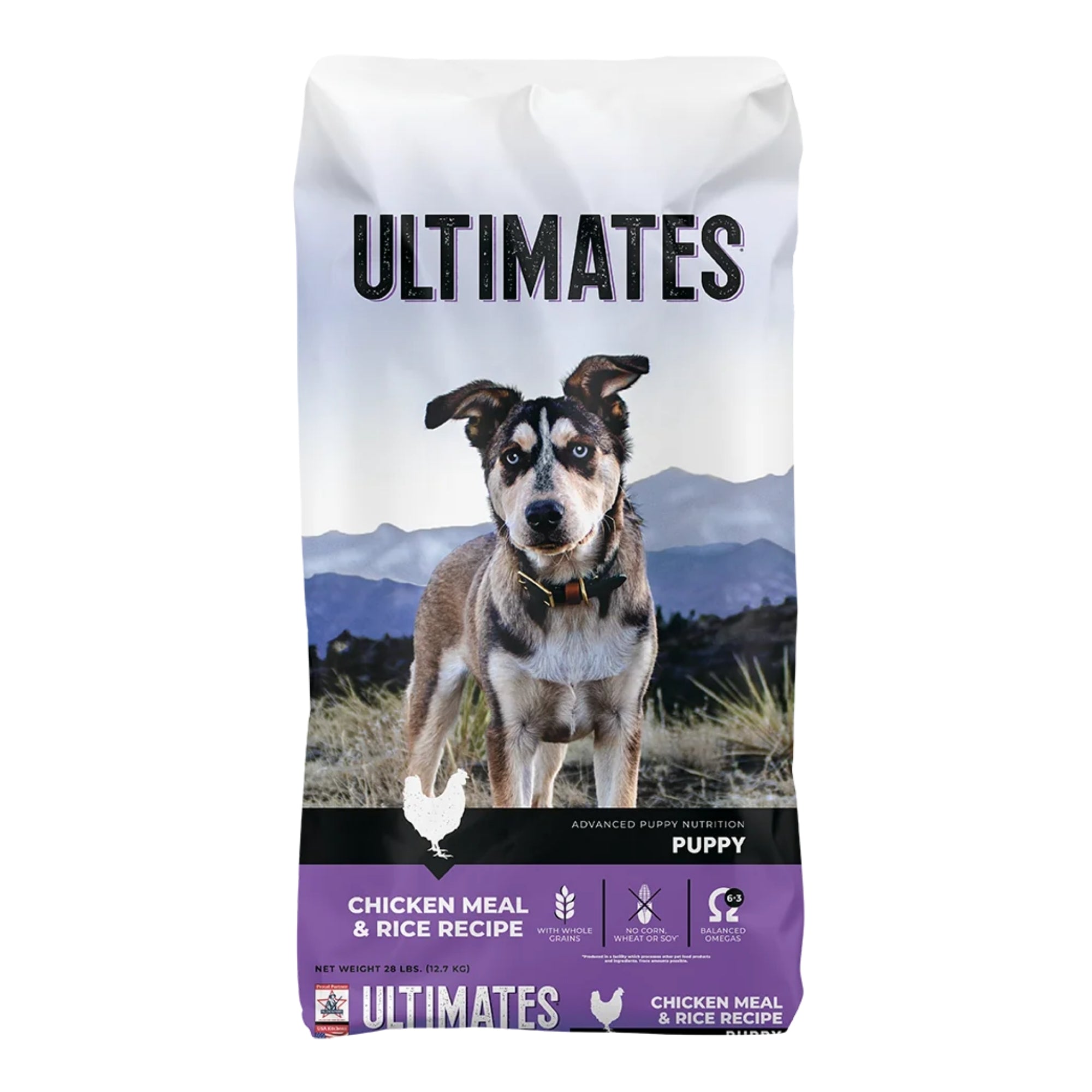 Ultimates Puppy Dry Dog Food Chicken Meal & Rice 5lb