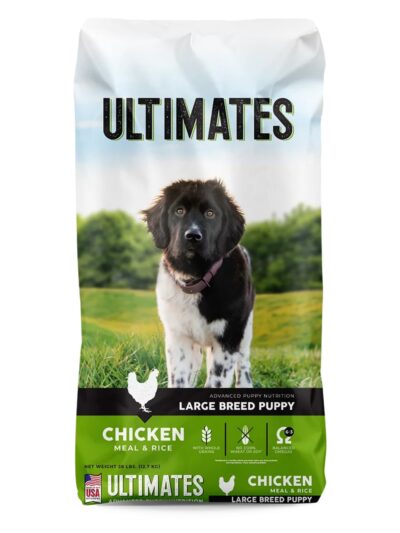 Ultimates Large Breed Puppy Dry Dog Food Chicken Meal & Rice 28lb