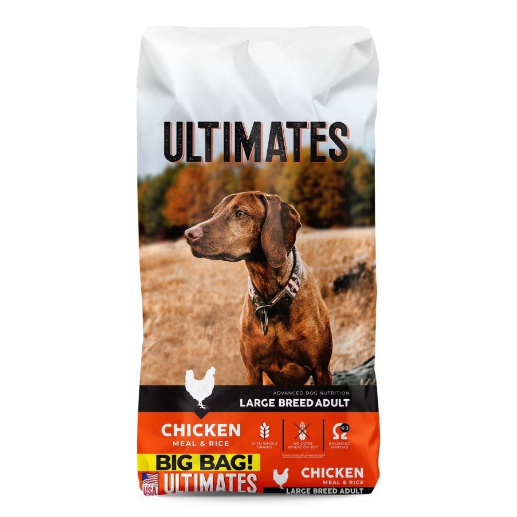 Ultimates Large Breed Dry Dog Food Chicken Meal & Rice 40lb