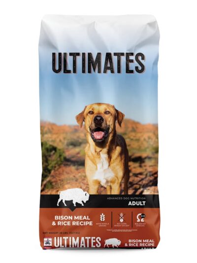 Ultimates Dry Dog Food Bison & Rice 28lb