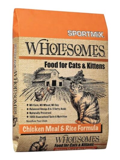 Wholesomes Dry Cat Food Chicken Meal & Rice 15lb