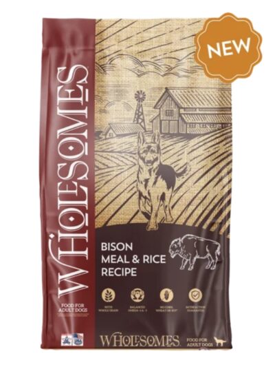 Wholesomes Dry Dog Food Bison Meal & Rice 35lb
