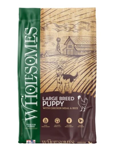 Wholesomes Large Breed Puppy Dry Dog Food Chicken 35lb