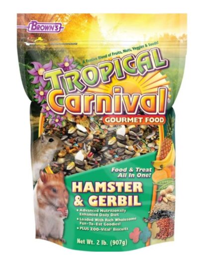 Tropical Carnival Gourmet Hamster & Gerbil Food 2 Lb