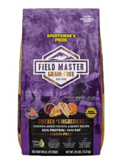 Field Master Grain Free Dog Food Chicken/Sweet Potato/Berry 30 Lb