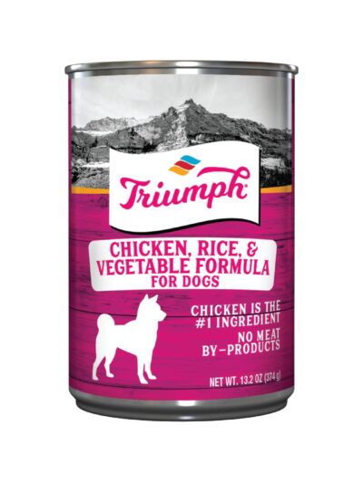 Triumph Canned Dog Food Chicken/Rice/Veg 13.2oz. (Case of 12)