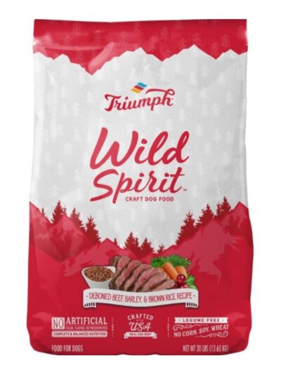 Wild Spirit Dog Food Beef/Barley/Rice 30 Lb