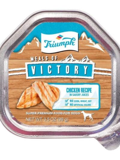 Victory Wet Cup Dog Food Chicken 3.5oz. (Case of 15)