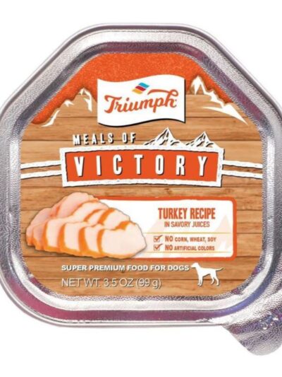 Victory Wet Cup Dog Food Turkey 3.5oz. (Case of 15)