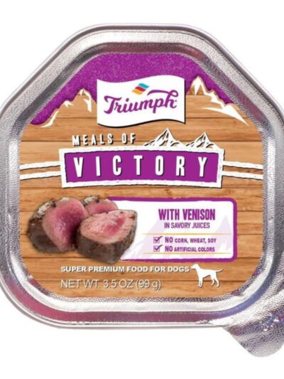 Victory Wet Cup Dog Food Venison 3.5oz. (Case of 15)