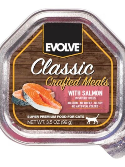 Evolve Classic Wet Cup Cat Food Salmon 3.5oz. (Case of 15)