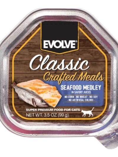 Evolve Classic Wet Cup Cat Food Seafood 3.5oz. (Case of 15)