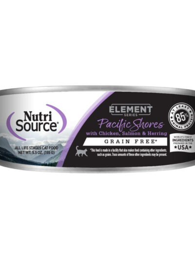 NutriSource Element Series Grain Free Canned Cat Food Pacific Shores 5.5oz