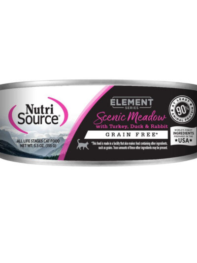 NutriSource Element Series Grain Free Canned Cat Food Scenic Meadow 5.5oz