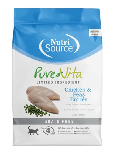 Pure Vita Cat Grain Gree Chicken 6.6Lb