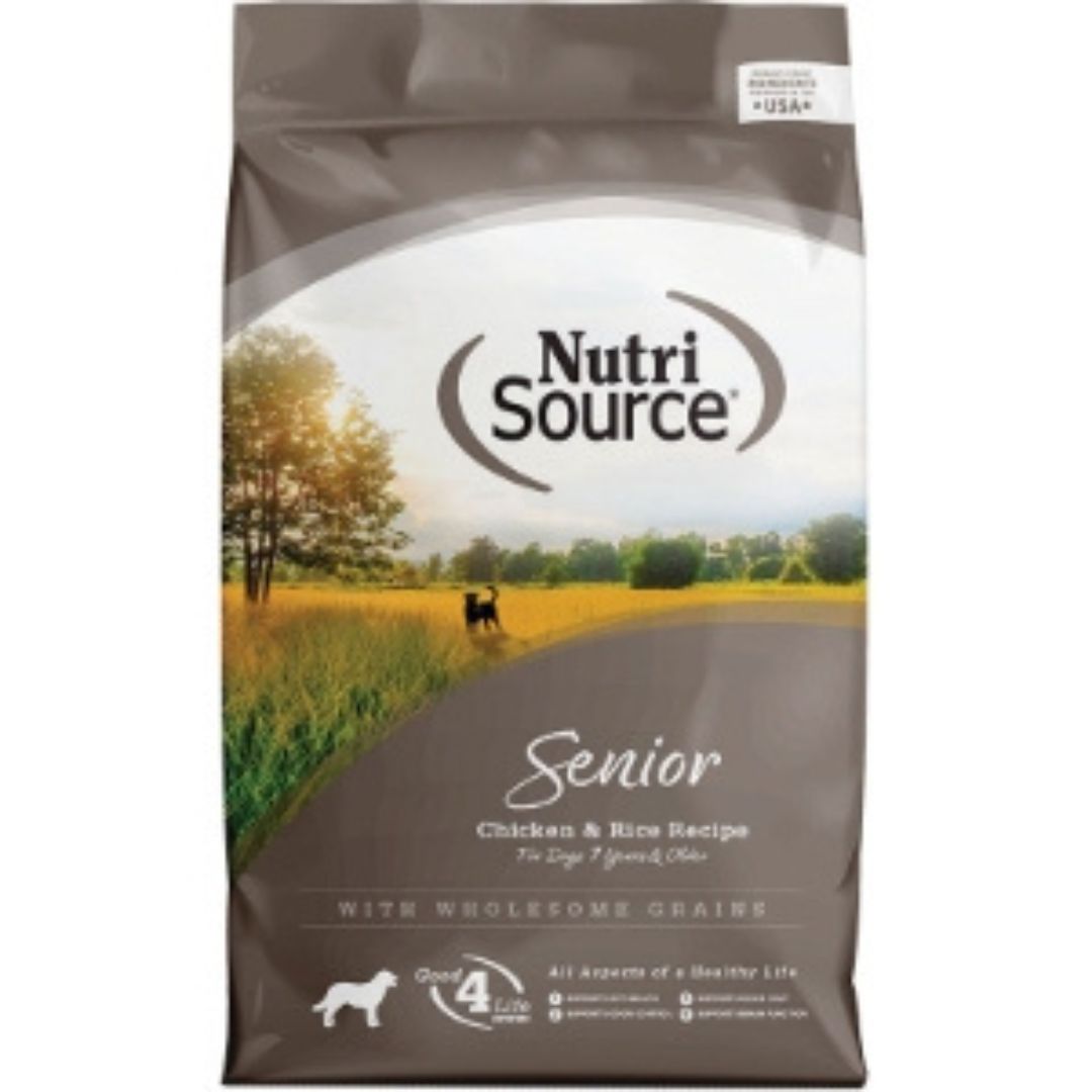 NutriSource Senior Dry Dog Food Chicken & Rice 12lb