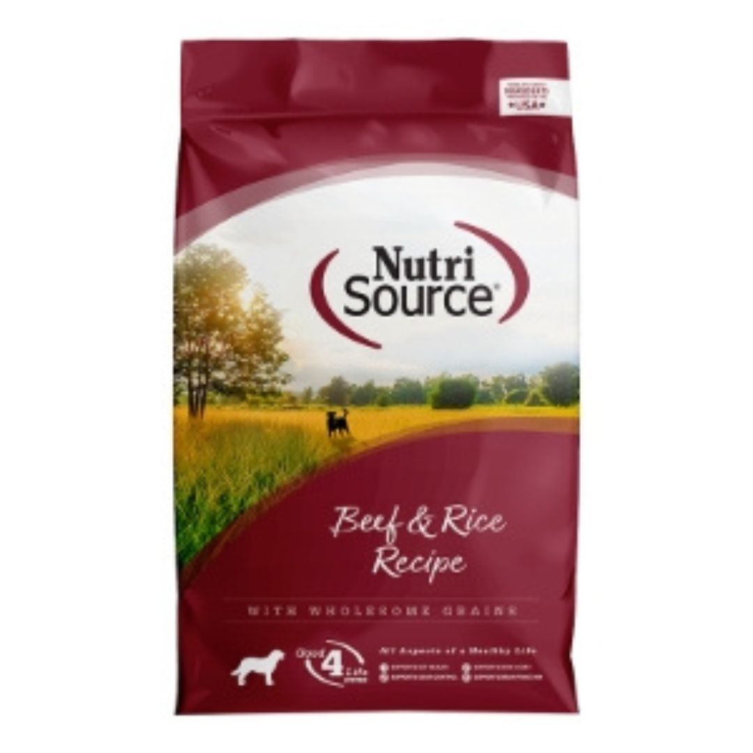 NutriSource Dry Dog Food Beef & Rice 4lb