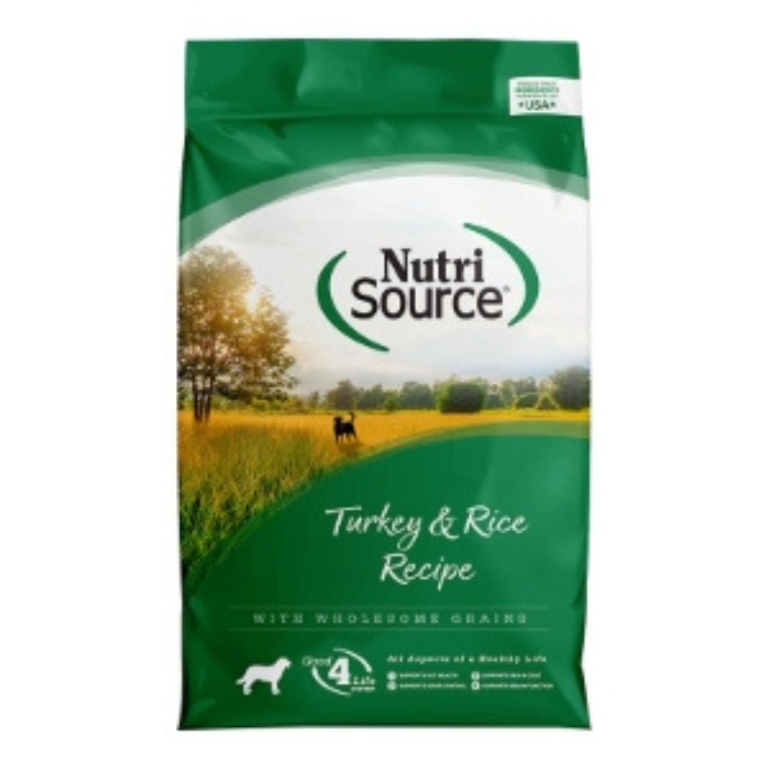 NutriSource Dry Dog Food Turkey & Rice 12lb
