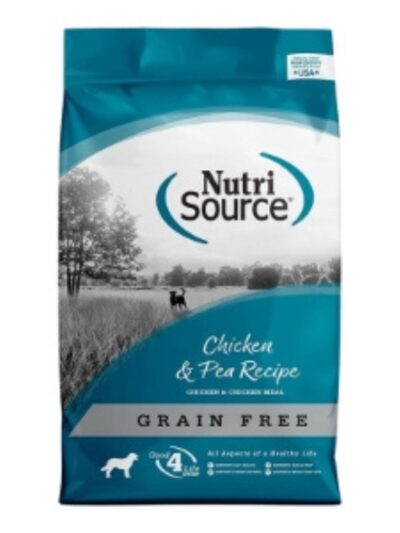 NutriSource Grain Free Dry Dog Food Chicken & Peas 4lb