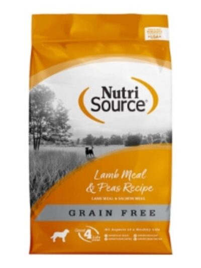 NutriSource Grain Free Dry Dog Food Lamb Meal & Peas 4lb