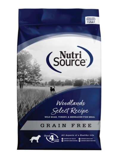 NutriSource Select Recipe Grain Free Dry Dog Food Woodlands Select 15lb