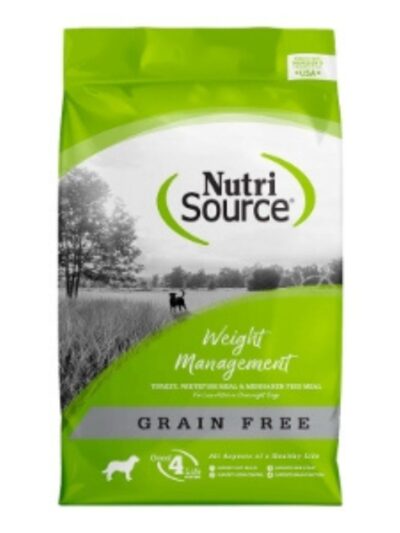 NutriSource Weight Management Grain Free Dry Dog Food Turkey 4lb