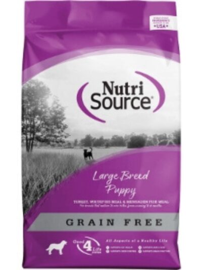 NutriSource Large Breed Puppy Grain Free Dry Dog Food Turkey 12lb