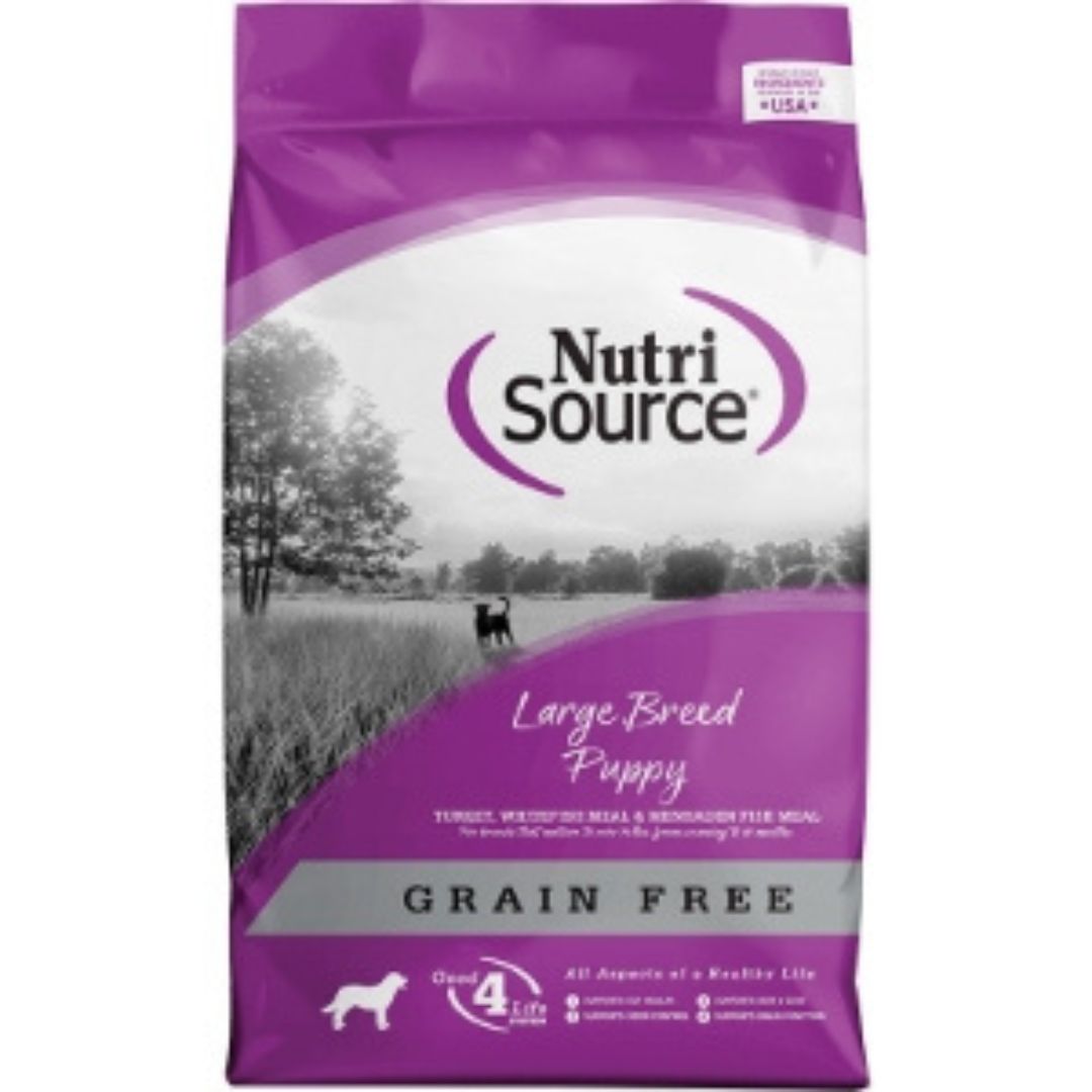 NutriSource Large Breed Puppy Grain Free Dry Dog Food Turkey 12lb