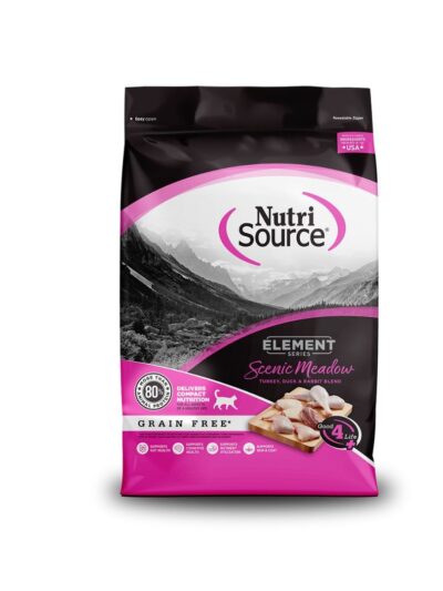 NutriSource Element Series Grain Free Dry Cat Food Scenic Meadow 4lb