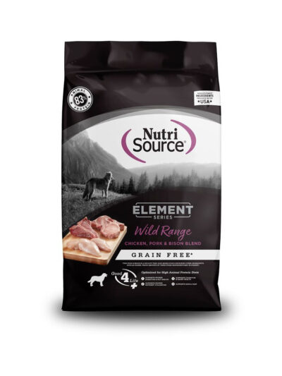 NutriSource Element Series Grain Free Dry Dog Food Wild Range 4lb