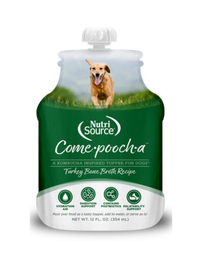 NutriSource Come-Pooch-A Broth Food Topper Turkey 12oz