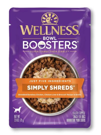 Wellness Bowl Boosters Simply Shreds 2.8oz. Chicken Chicken Liver Shred (Case of 12)