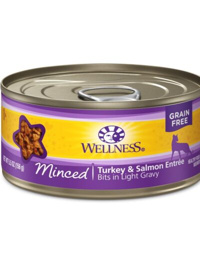 Wellness Cat Complete Health Minced Turkey Salmon Entrée 5.5oz. (Case of 24)