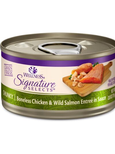 Wellness Cat Core Signature Select Chunky Chicken Salmon EntrÃ©e 2.8oz. (Case of 12)