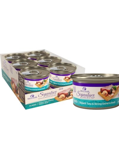Wellness Cat Core Signature Select Flaked Skipjack Tuna Shrimp Entrée 5.3oz. (Case of 12)