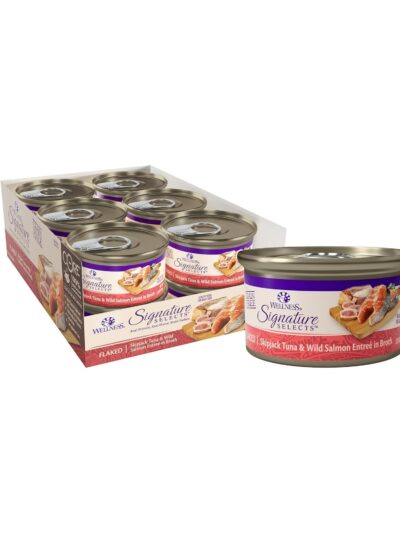 Wellness Cat Core Signature Select Flaked Skipjack Tuna Salmon Entrée 5.3oz. (Case of 12)