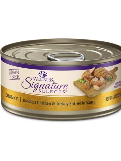 Wellness Cat Core Signature Select Chunky Chicken Turkey EntrÃ©e 5.3oz. (Case of 12)