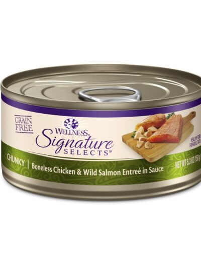 Wellness Cat Core Signature Select Chunky Chicken Salmon EntrÃ©e 5.3oz. (Case of 12)