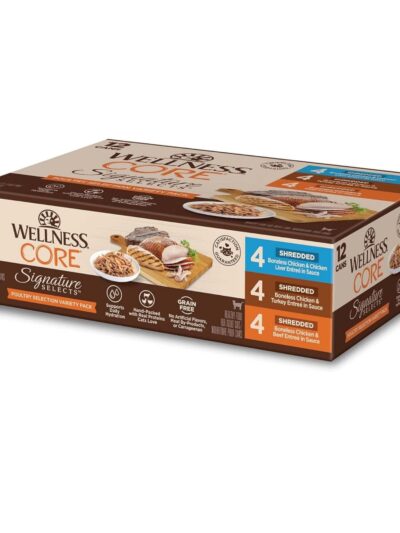 Wellness Core Signature Select Cat Poultry Selection Variety Pack 5.3oz. (Case of 12)