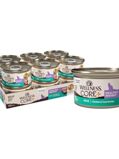 Wellness Core+ Cat Healthy Weight Chicken Tuna Grain-free Pate 2.8oz. (Case of 12)